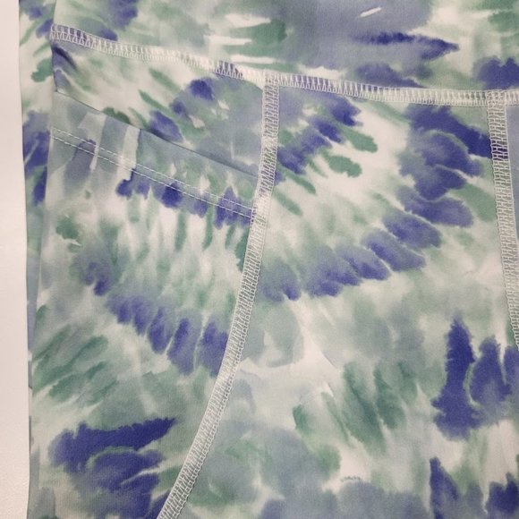 Bebe Sport Printed Tie Dye Capri Leggings Size Small - Picture 4 of 8